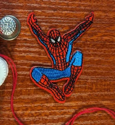 Spiderman Patch Marvel Comic Spiderverse Superheros Embroidered Iron On 2.75x2  • $4