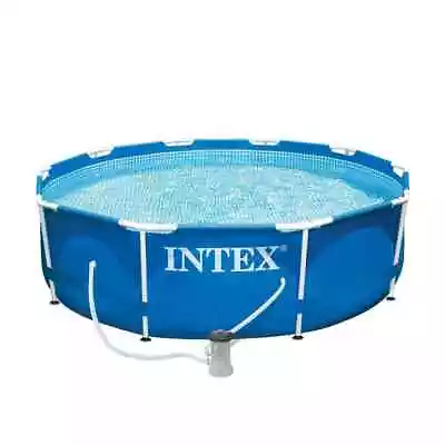 Intex Metal Frame 30 X30 Above Ground Swimming Pool Set W/Filter Pump Heavy Duty • $136.67