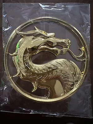 Mortal Kombat Metal Gold Tone Emblem Prop Replica 3 X 3 Inches • $22.99