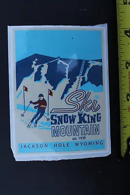 Ski Snow King Mountain Jackson Hole Wyoming OG SNB3 Vintage Snowboarding STICKER • $16