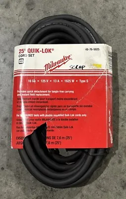 Milwaukee 48-76-5025 25 Ft. Quik-Lok Cord 2-Wire • $39.95