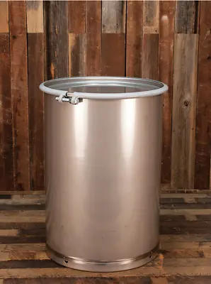 NEW 55 Gallon Stainless Steel Drum Barrel Sanitary Seamless Open Top • $815