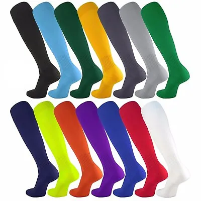 Soccer Socks Knee High Solid Colors For Adults Youth And Toddlers Socks Team • $6.95