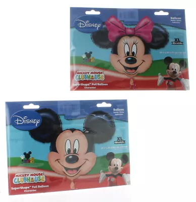 2 Balloon Disney Set 27  Mickey Mouse & 28  Minnie Mouse Foil Mylar Decorations • $12.99