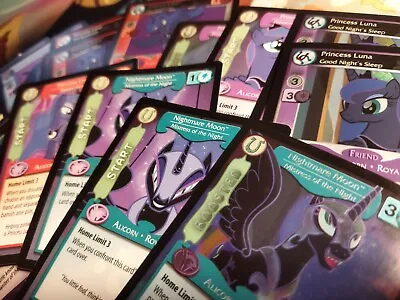 My Little Pony CCG - Princess Luna (and Nightmare Moon) Cards! • $7.99