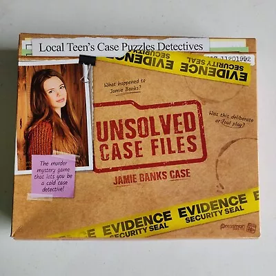 Pressman Unsolved Case Files Game Jamie Banks Murder Mystery Detective Game • $1.99