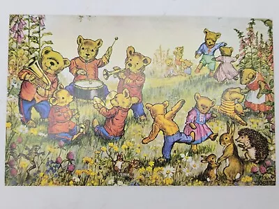 VINTAGE Postcard MOLLY BRETT/ MEDICI  TEDDY BEAR BAND  Anthropomorphic • $4.50