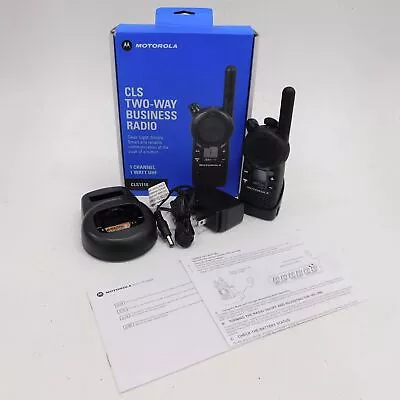 Motorola CLS1110 CLS Two-Way Business Radio IOB W/ Charging Dock • $31