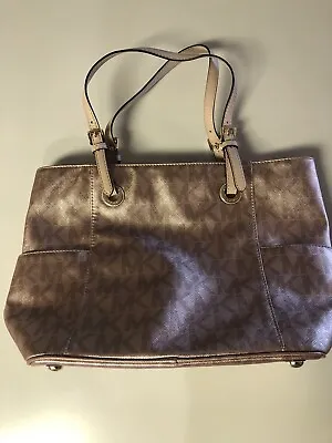 Michael Kors Rose Gold Signature Leather Tote~gently Used • $40