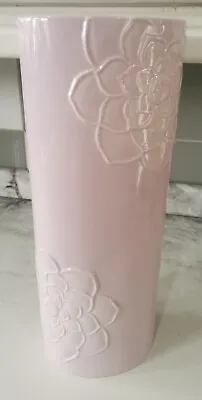 The Range Tall Pale Purple Cylinder Flower Vase - 36cm X 13cm • £6.49