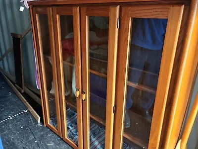 Oak And Glass Hutch - Great Condition - Beautiful For Displaying Items • $80