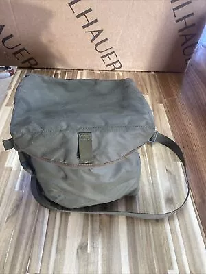 Vintage Norsel Haversack S. 6. MK II Gas Mask Carrier Bag Military Green Canvas • $19.95