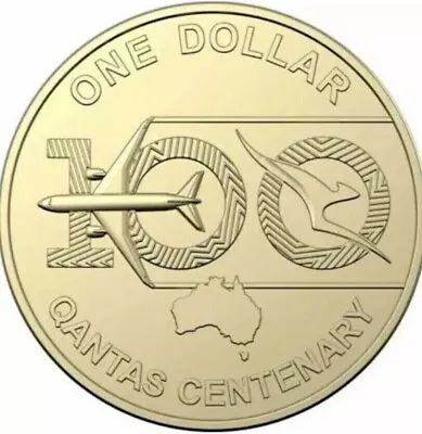 2020 $1 Dollar Coin Qantas Centenary Virtually Uncirculated • $2.20