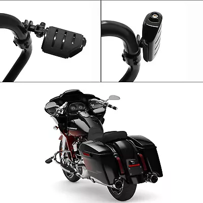 25mm & 32mm Highway Crash Bar Foot Pegs Mounts Pairs For Harley Indian Models US • $46.98