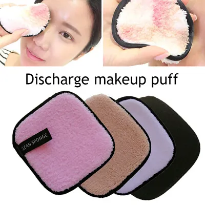 Reusable Make Up Remover Pads Cotton Washable Towel Face Cleaner Plush Puff Pad+ • $1.75