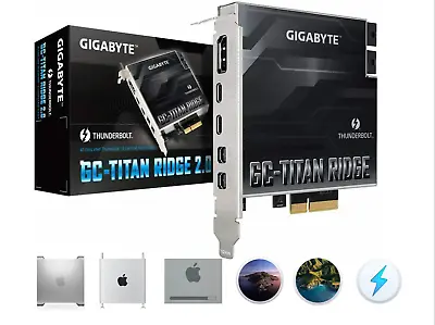 Mac Pro 41 51 Flashed Gigabyte Titan Ridge 2.0 Thunderbolt 3 Card No Box • $259.95