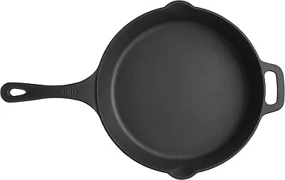 £22 • Buy Nuovva Pre Seasoned Cast Iron Skillet Frying Pan Oven Safe Grill Cookware 12inch
