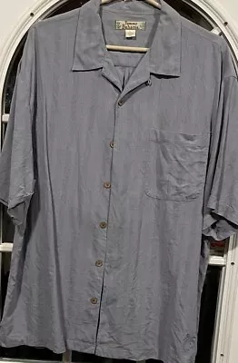 Tommy Bahama Vintage 100 % Silk Shirt Mens Casual Button Up XL Short Sleeves • $20
