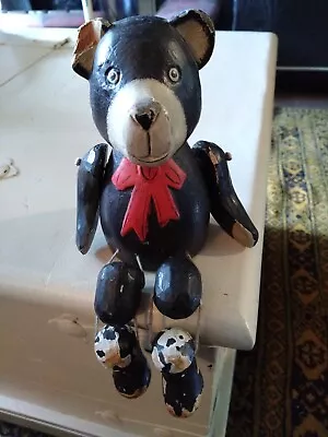 Wooden French Bear Toy Puppet • £9.50