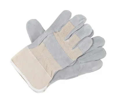 10 Pairs Canadian Rigger Gloves Leather Work Safety Gauntlets  • £21.34