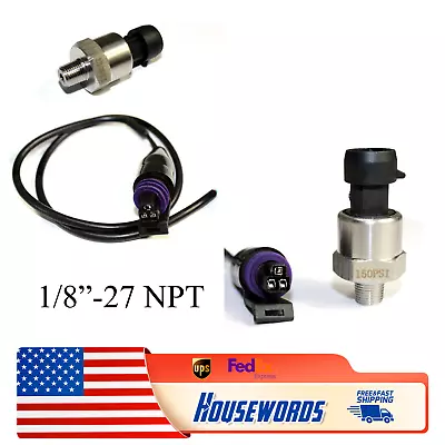 $9.41 • Buy Vacuum Pressure 150PSI Transducer Pressure Sender Stainless For Fuel /Air /Water