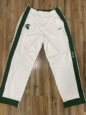 Michigan State Spartans 2XL Nike Elite Button Down Basketball Pants • $7