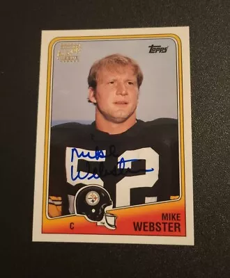 1987 Topps Play Football Mike Webster Auto Pittsburgh Steelers HOF #4 • $500