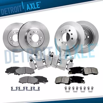 Front Rear Rotors Brake Pads + Rear Calipers For 06-10 Chevy Impala Monte Carlo • $236.10