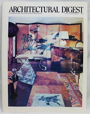 $9.99 • Buy Architectural Digest Magazine January 1977 - Fine Interior Design & Decorating