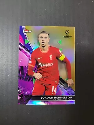 2021-22 Topps Finest UCL Jordan Henderson Gold Refractor /50 • $9.99