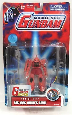 New Sealed Bandai Mobile Suit Gundam MS-06S Chars Zaku II 2001 MSIA 4.5  • $44.95