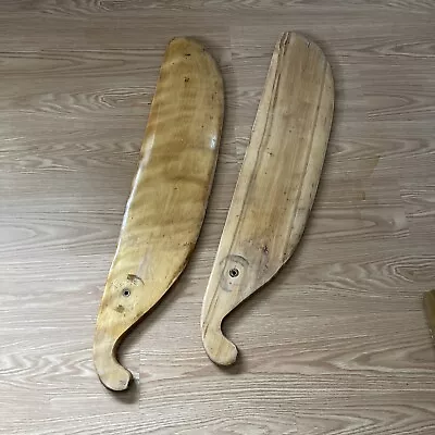 $299.99 • Buy Vintage Old Town Canoe Wooden Leeboards Sail Boat USA Lee Board 44” Wood