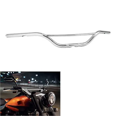 Chrome 1  Hollywood Handlebar Fit For Harley Softail Fatboy Sportster XL883 Dyna • $33.29