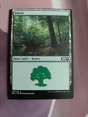 Forest MISPRINT Magic The Gathering MTG Card - Miscut - MP22 • $4.95