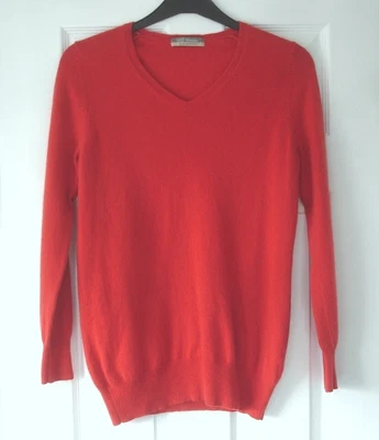 £9 • Buy Super Red Cashmere Jumper By M & S Woman - Small 14