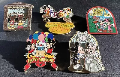 Mickey And Minnie Disney Pin Collection - LOVE - Couple - CUTE - Lot Of 5 • $50