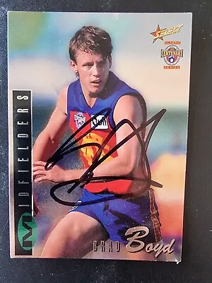 Fitzroy Lions Football Afl Signed Cards X 4 Brad Boyd • $11