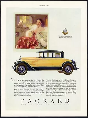 1927 PACKARD EIGHT 2 Door Coupe Auto Car Ad • $9.95