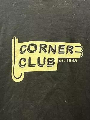 Corner Club Bar Moscow Idaho Black T-Shirt Men’s Size Large • $19