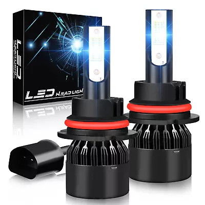 9007 LED Headlight Bulbs Kit Hi Low 8000K For Dodge Ram 1500 2500 3500 1999-2005 • $17