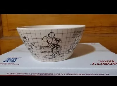 Disney's Sketchbook Bamboo Mickey Mouse Cereal Bowl New Marshall Exclusive • $10