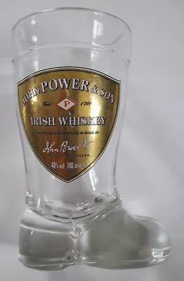 MOD DEP John Power & Son Powers Irish Whiskey Boot Shot Glass • $19