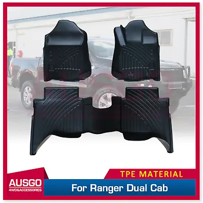 $195.99 • Buy AUSGO Custom 3D Floor Mats Car Mats For Ford Ranger Dual Cab 2011-2022