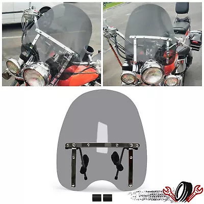 Large 19 X17  Smoke Windshield For Honda Magna Shadow Spirit Sabre 600 750 1100 • $47.50