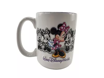 Walt Disney World Parks Minnie Mouse Purple Pink 3D Coffee Tea Mug Cup 16oz • $14.36