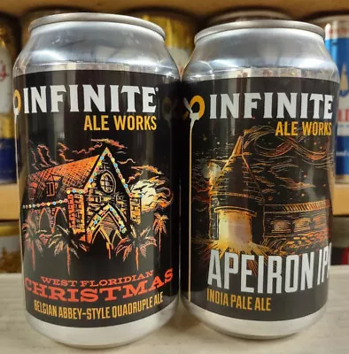 (2) INFINITE BREWING Ale Beer Cans From OCALA Florida Fla Fl ! HTF !! Micro • $9