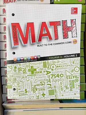 2015 McGraw Hill Glencoe Math Course 2 Volume 2. Mint Condition/Brand New • $7.50