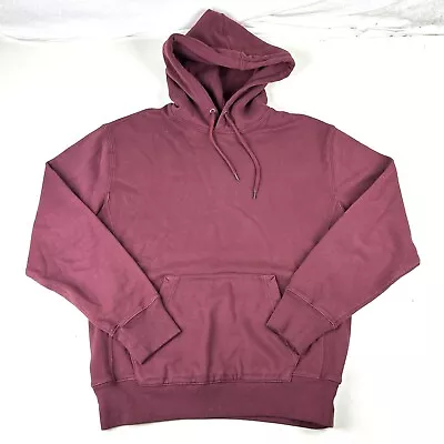 J. Crew French Terry Heavyweight Hoodie Sweatshirt Size Small Red Hooded • $21.95