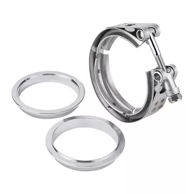 Universal 3  Inch Stainless Steel V-Band Turbo Downpipe Exhaust Clamp Vband 76mm • $18.89