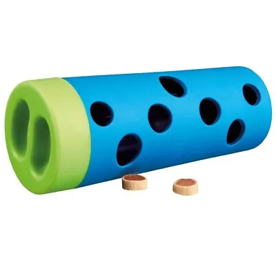 Treat Dispensing Dog Toy Trixie Snack Roll Rubber Training Interactive Food Tube • £7.12